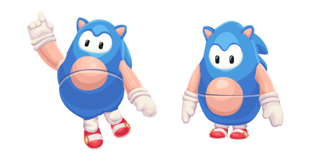 Fall Guys Sonic Costumecustom cursor pack