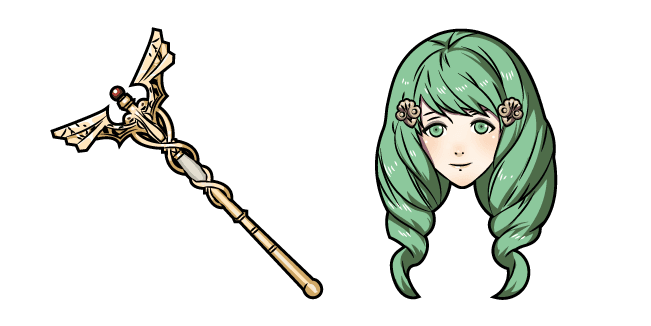 Fire Emblem Flayn and Caduceus Staffcustom cursor pack