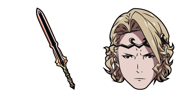 Fire Emblem Xander and Siegfried Swordcustom cursor pack