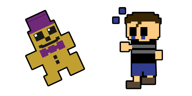 Five Nights at Freddy's Crying Child and Fredbearcustom cursor pack