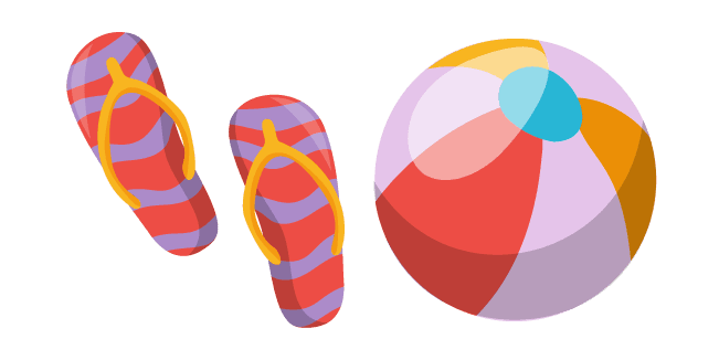 Flip-Flops and Beach Ballcustom cursor pack