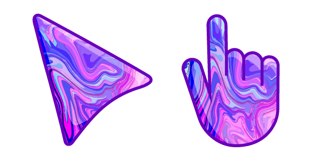 Fluid Blue Pink Artcustom cursor pack