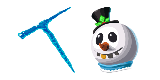 Fortnite Slush Soldier Skin Icicle Pickaxecustom cursor pack