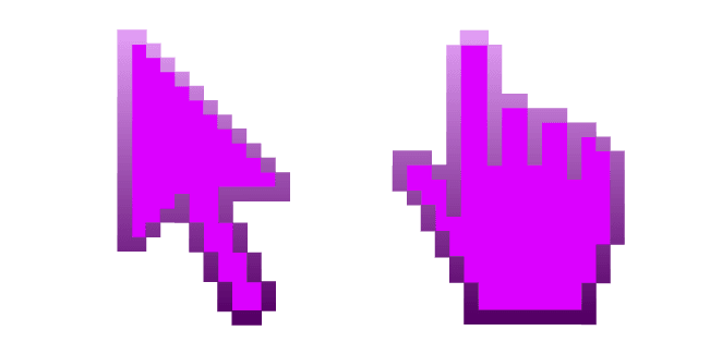 Fuchsia Pixelcustom cursor pack