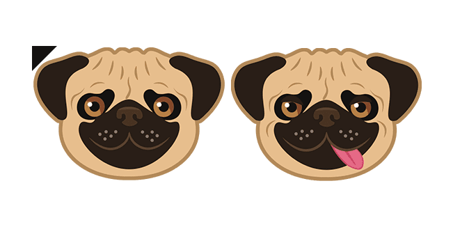 Funny Pug Dogcustom cursor pack