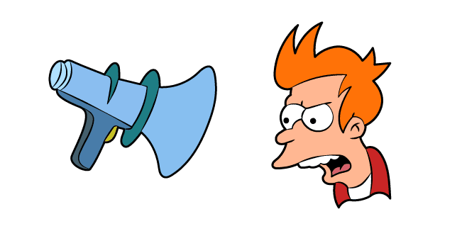 Futurama Philip J. Fry and Speakercustom cursor pack