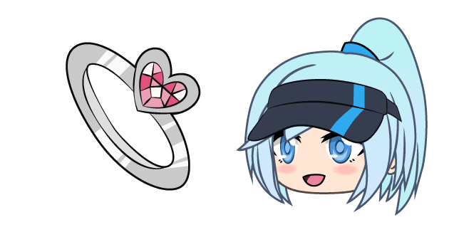 Gacha Life Charlotte and Love Ringcustom cursor pack