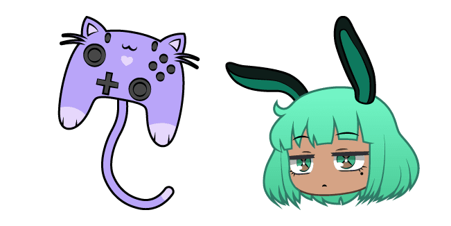 Gacha Life Lemo and Neko Controllercustom cursor pack