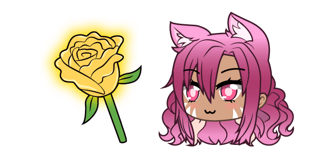 Gacha Life Lotus and Golden Rosecustom cursor pack