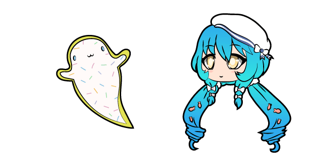 Gacha Life Mizumi and Ghost Cookiecustom cursor pack