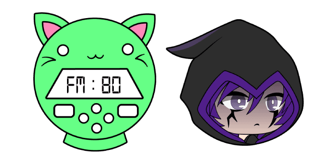 Gacha Life Phantom and Neko Radiocustom cursor pack