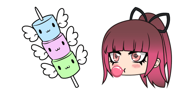 Gacha Life Sweetgum and Marshmallow Dangocustom cursor pack