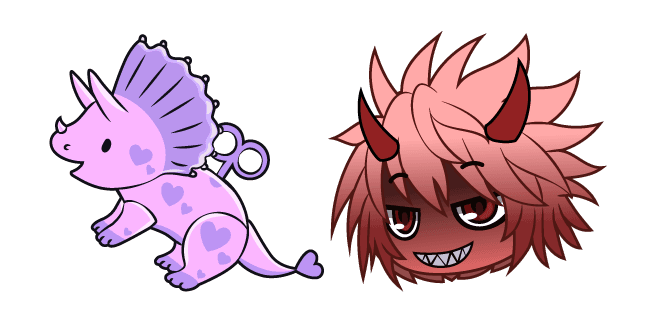 Gacha Life Thorn and Tricera Toycustom cursor pack