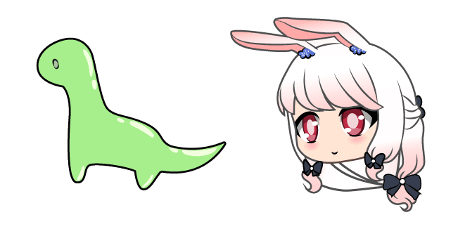 Gacha Life Yukina and Dino Toycustom cursor pack