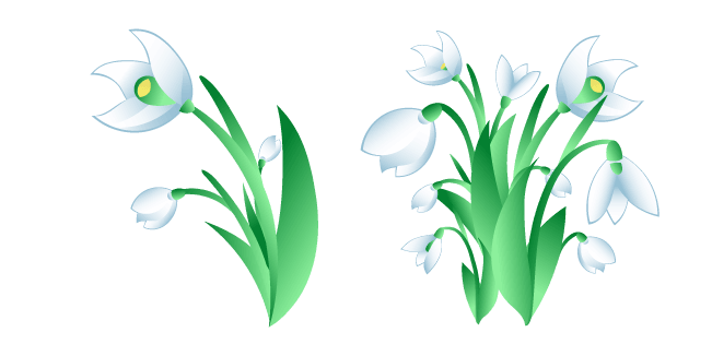 Galanthus aka Snowdropscustom cursor pack