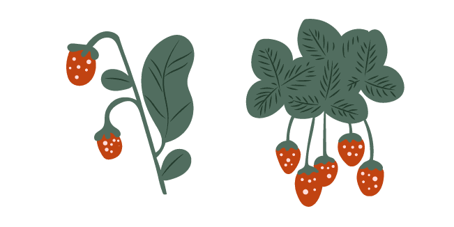 Garden Strawberrycustom cursor pack