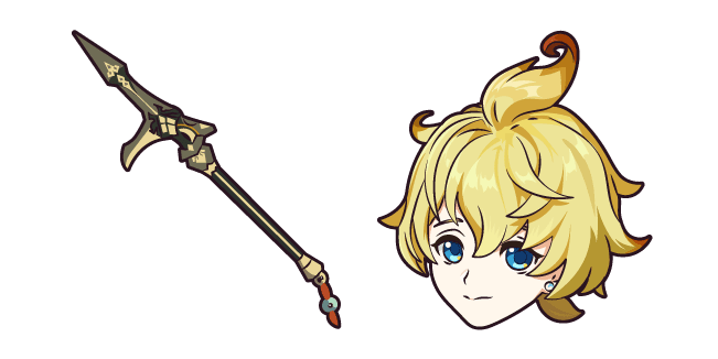 Genshin Impact Mika Schmidt and Prototype Starglittercustom cursor pack