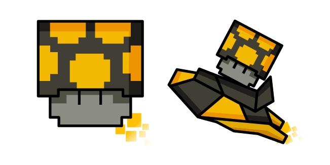 Geometry Dash Cube 49 and Ship 3custom cursor pack