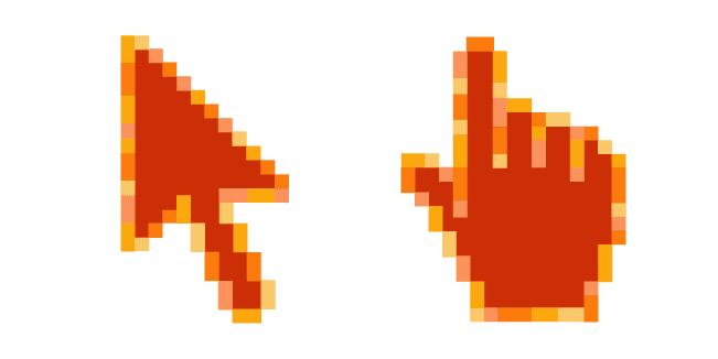 Grapefruit Pixelcustom cursor pack