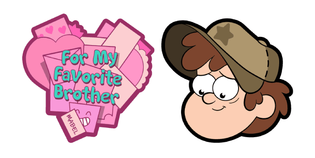 Gravity Falls Dipper and Valentine Cardcustom cursor pack