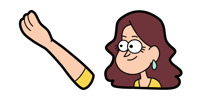 Gravity Falls Woman in Yellowcustom cursor pack