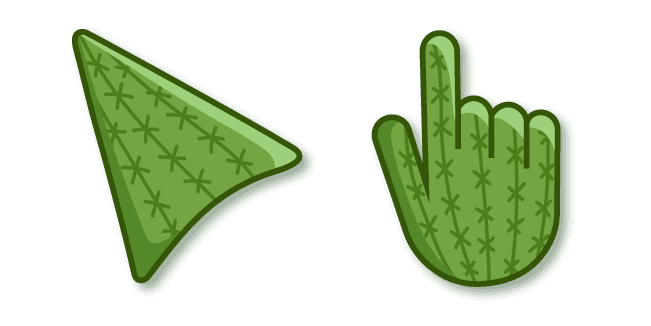 Green Cactus Patterncustom cursor pack