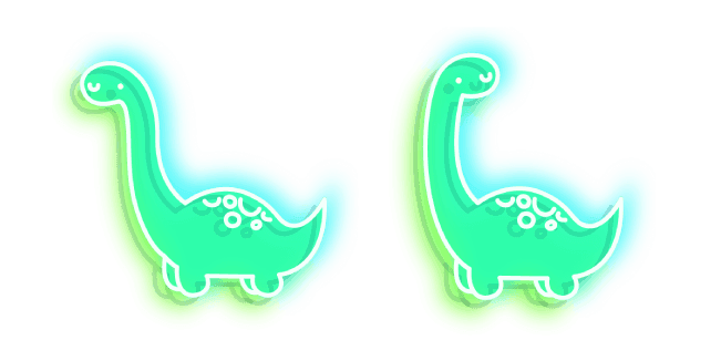 Green Dino Neoncustom cursor pack