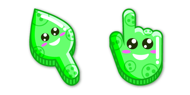 Green Leaf Smilecustom cursor pack