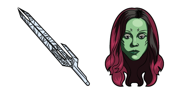 Guardians of the Galaxy Gamora and Swordcustom cursor pack