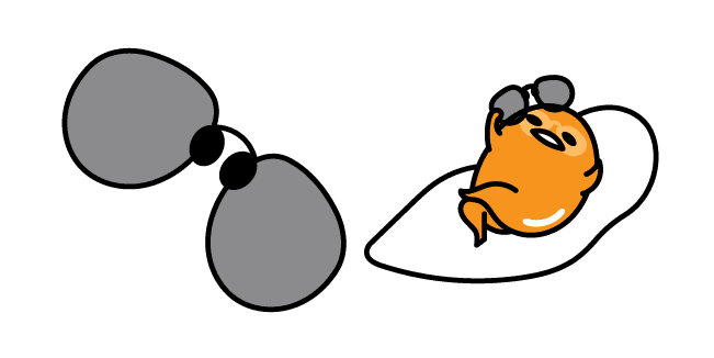 Gudetama with Sunglasses Sunbathescustom cursor pack