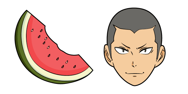 Haikyuu!! Ryuunosuke Tanaka and Watermeloncustom cursor pack