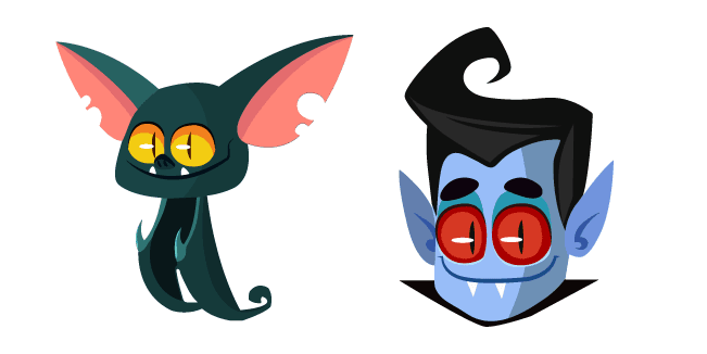 Halloween Bat and Draculacustom cursor pack