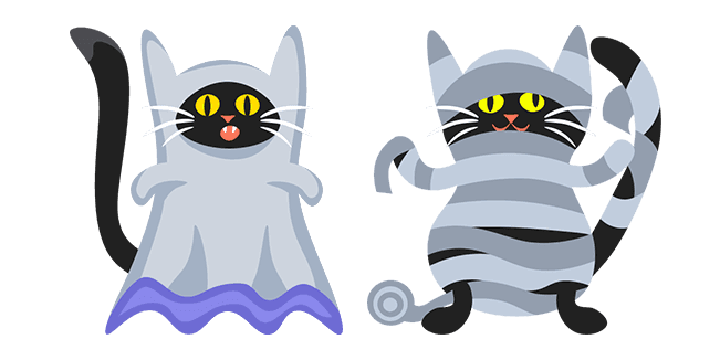 Halloween Black Cats Ghost and Mummycustom cursor pack