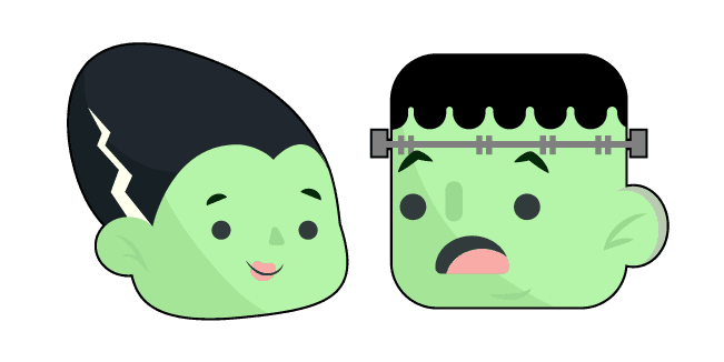 Halloween Cute Frankenstein and His Wifecustom cursor pack