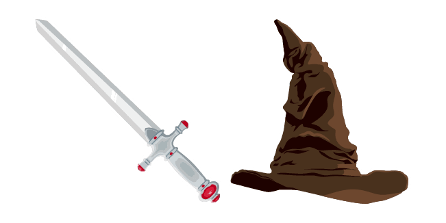 Harry Potter Sorting Hat and Gryffindors Swordcustom cursor pack