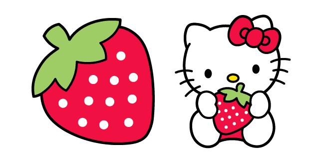 Hello Kitty and Red Strawberrycustom cursor pack