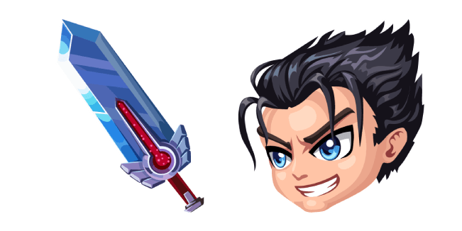 Hero Wars Galahad and Harunian Swordcustom cursor pack