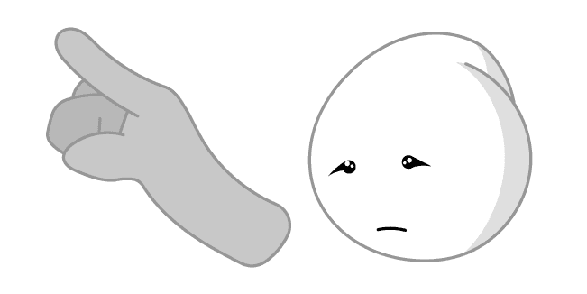 Homestar Runner Strong Sad and Handcustom cursor pack