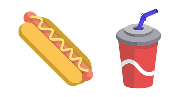 Hot Dog and Colacustom cursor pack