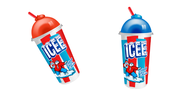 ICEE Drink Cherry and Blue Raspberrycustom cursor pack