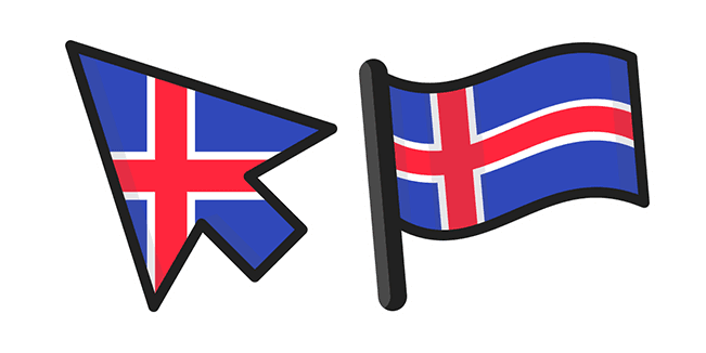 Iceland Flagcustom cursor pack