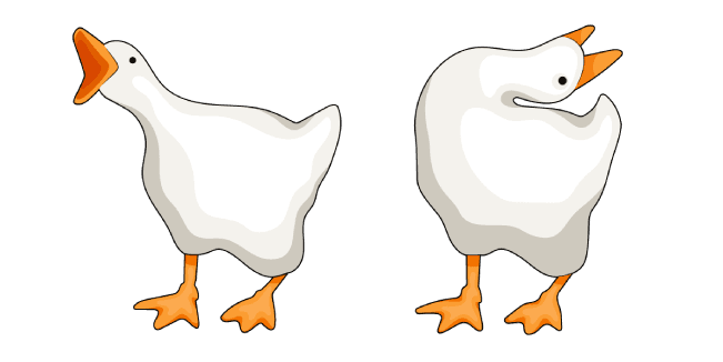 Inhaling Untitled Goose Honk Memecustom cursor pack