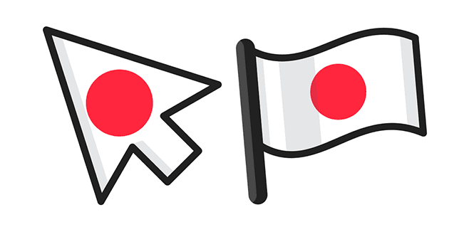 Japan Flagcustom cursor pack