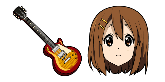 K-ON Yui Hirasawa and Guitarcustom cursor pack