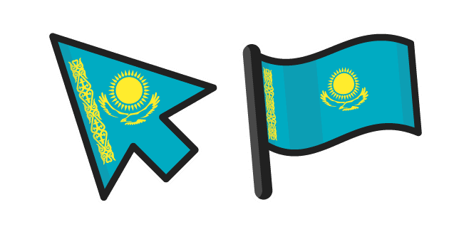 Kazakhstan Flagcustom cursor pack