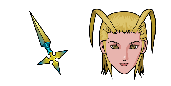 Kingdom Hearts Larxene and Foudrecustom cursor pack