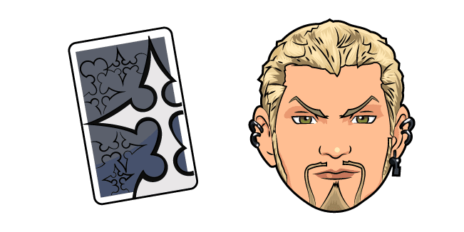 Kingdom Hearts Luxord and Game Cardcustom cursor pack