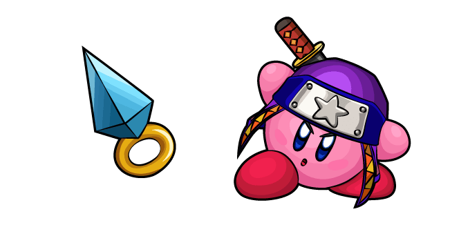 Kirby Ninja and Kunaicustom cursor pack