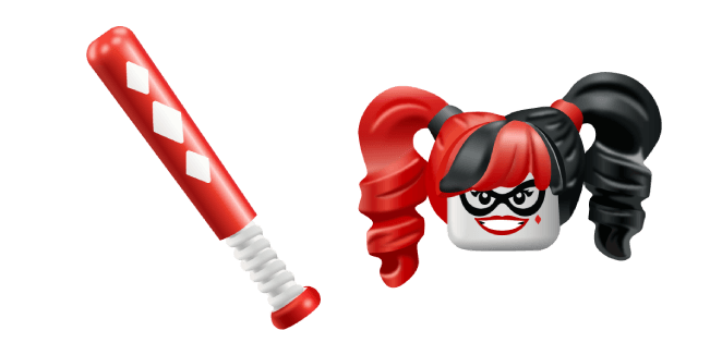 LEGO Harley Quinn and Baseball Batcustom cursor pack