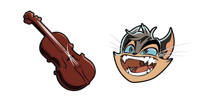 Lackadaisy Rocky Rickaby and Violincustom cursor pack